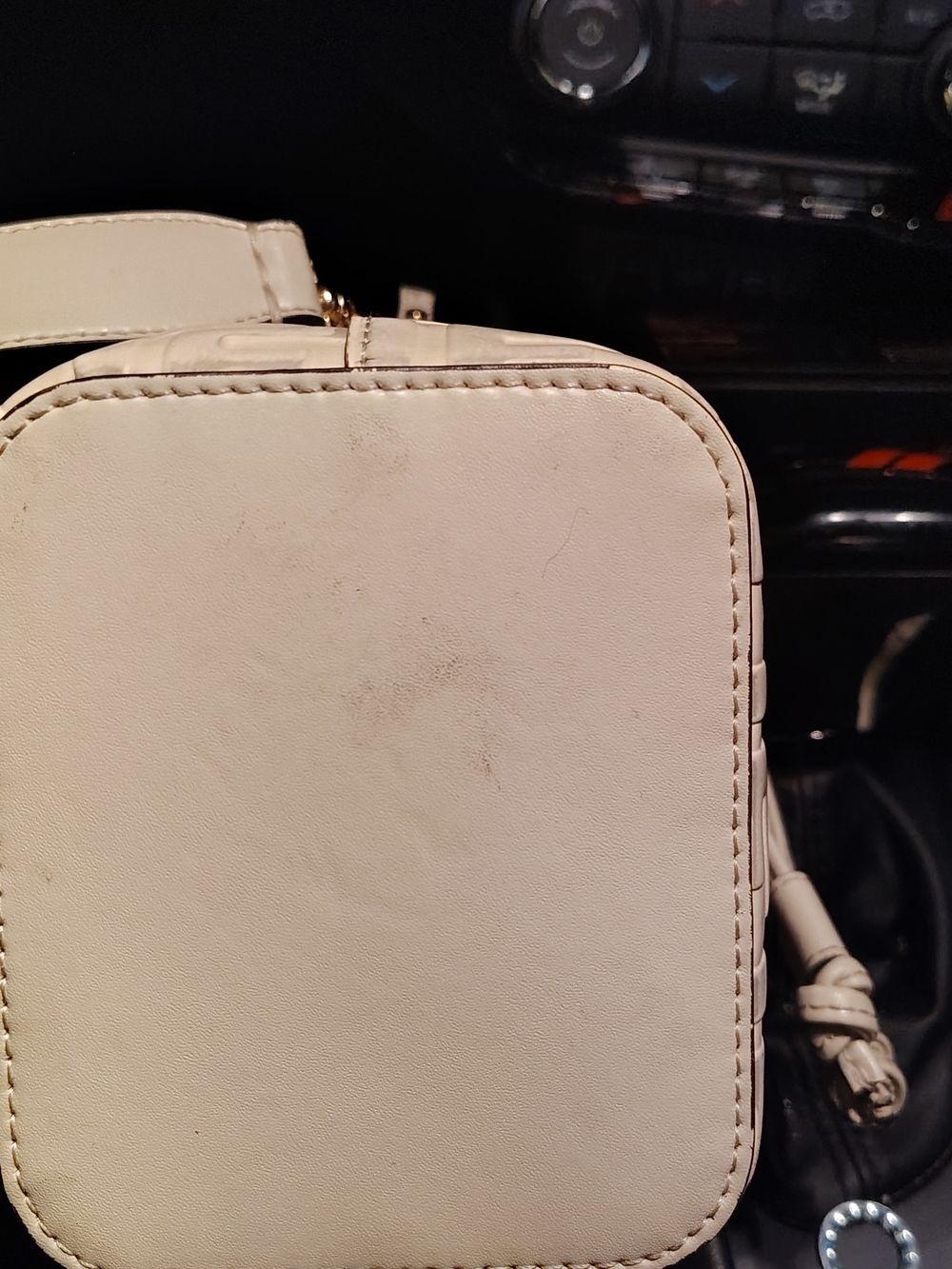 Fendi Mon Tresor Bucket Bag Beige/Raffia - Picture 5 of 11